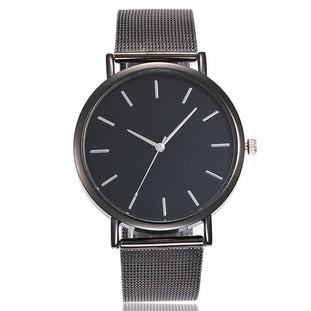 Vansvar Gold Sliver Mesh Stainless Steel Watches Women Top Brand Luxury Casual Clock Ladies Wrist Watch