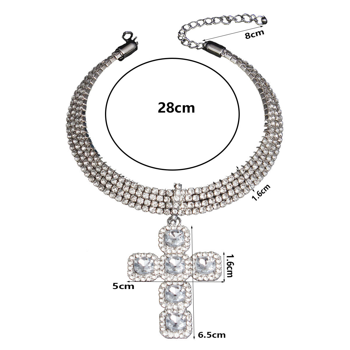 Diamond Cross Pendant Necklace