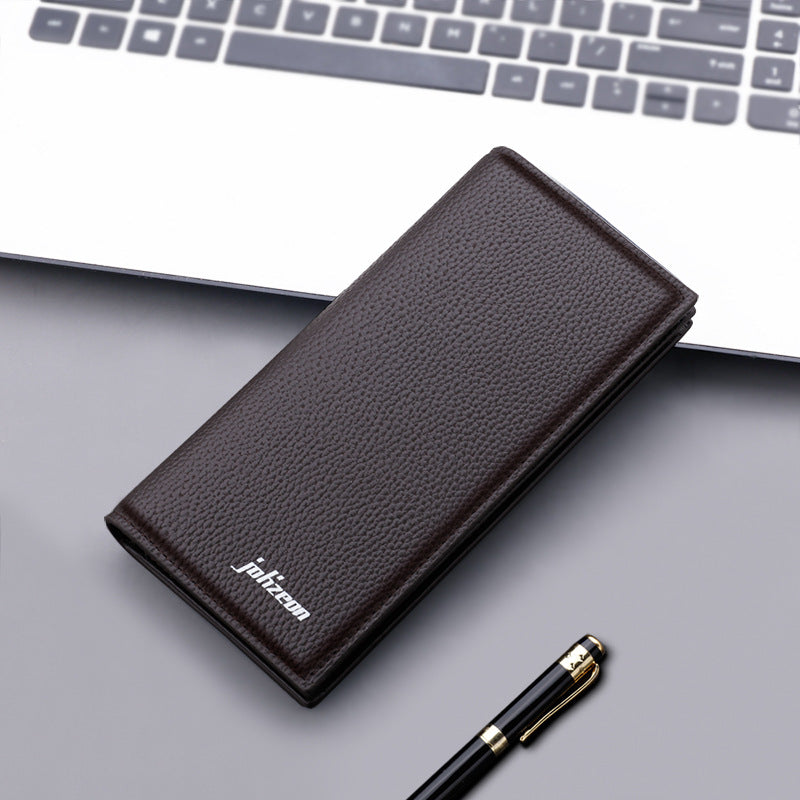 Wallet Men's Long Section Young People Thickened Large Capacity Wallet Suit Bag Plus Simple Men's Wallet