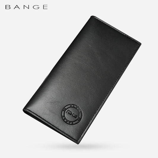 Bange New Men's Wallet Korean Version PU Wallet Clutch Bag Simple Fashion Ticket Clip Multi-Card Long Wallet