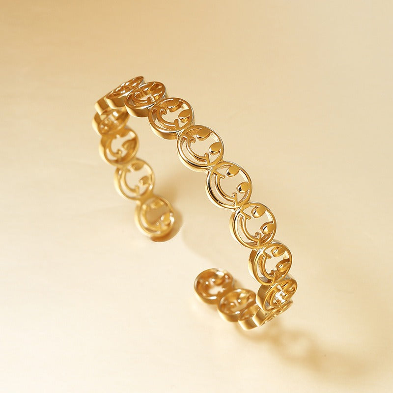 Smiling Face Geometric Bracelet