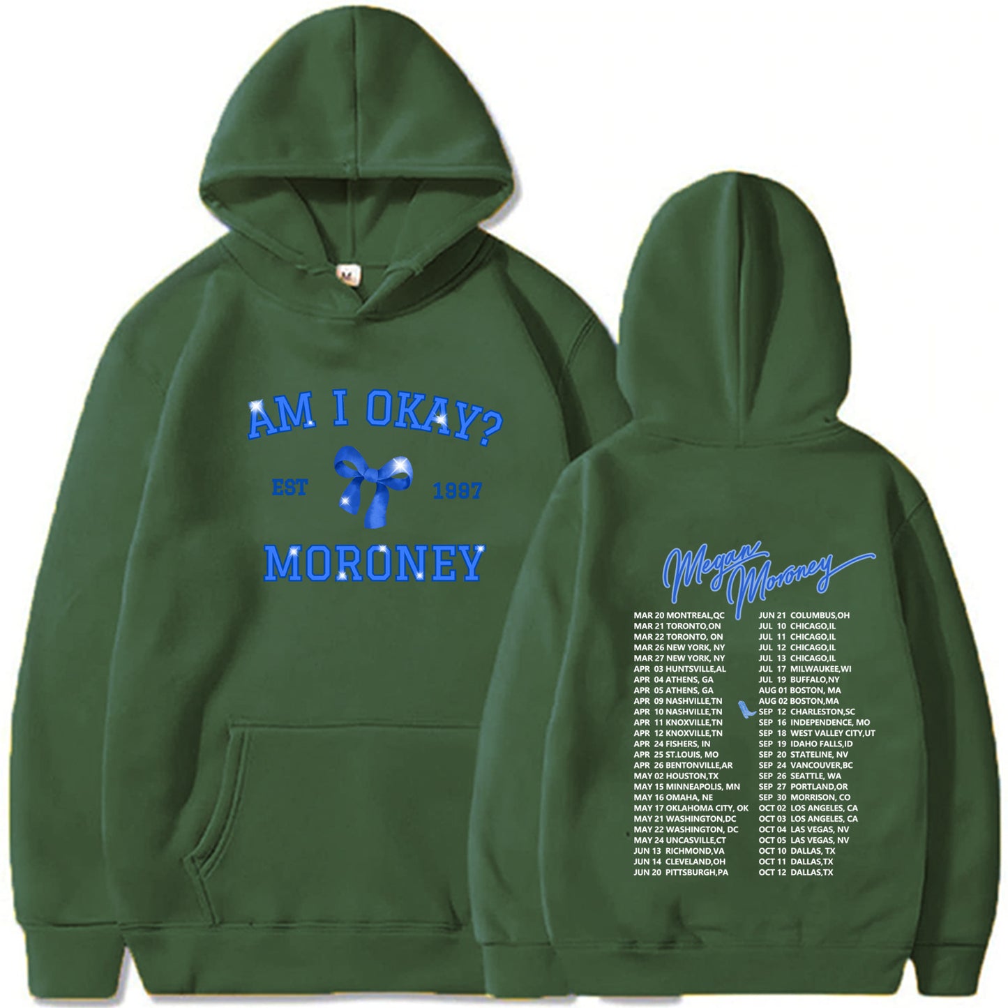 Am I Okay Megan Moroney Singer Tour Hoodie Sweatshirt