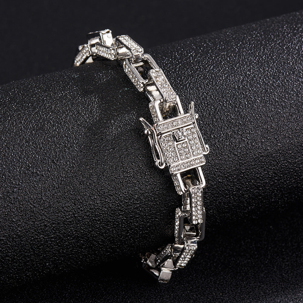 Cuban Chain Box Buckle Necklace
