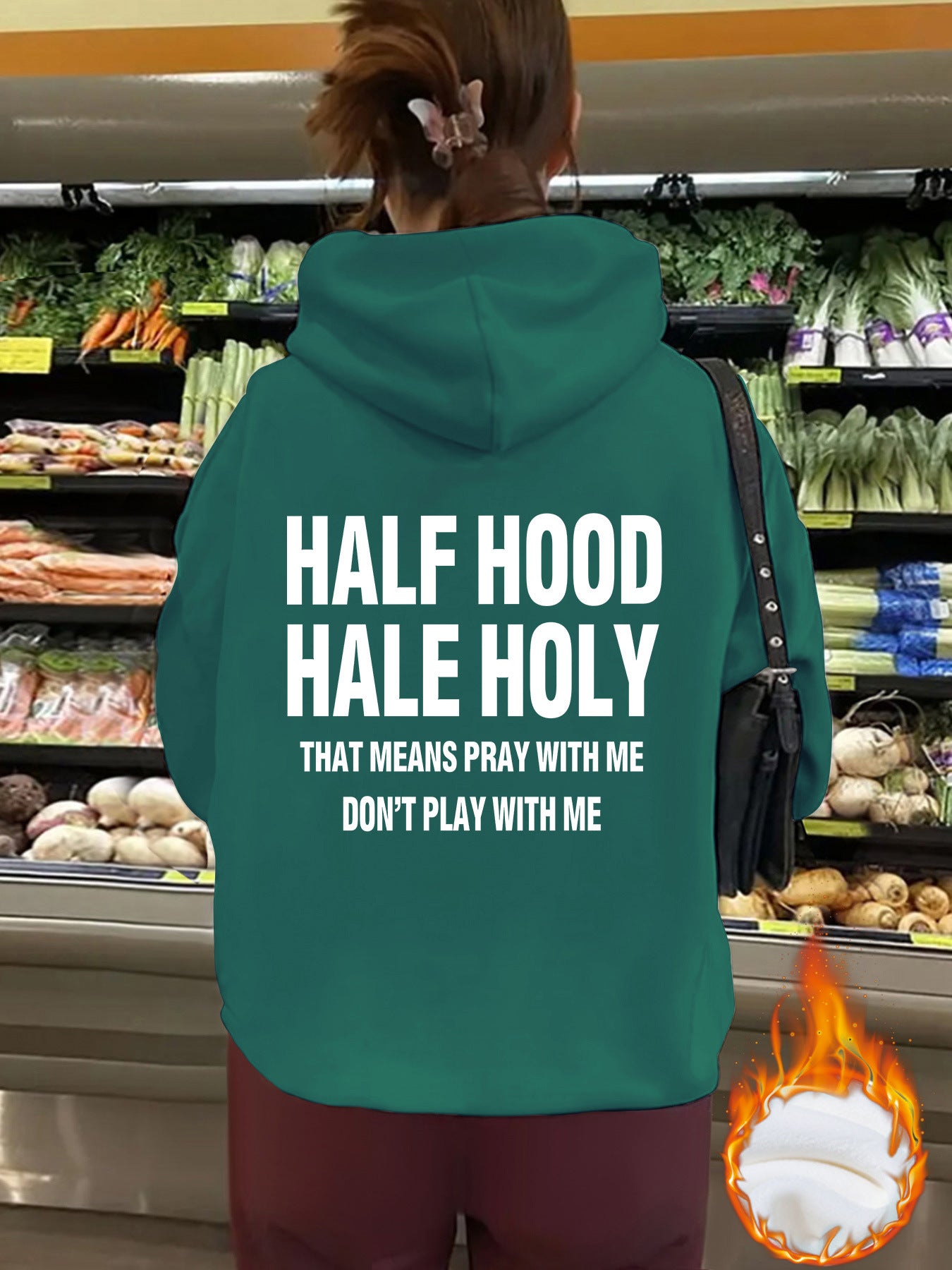 Top hoodie HALF HOOD HALE HOLY