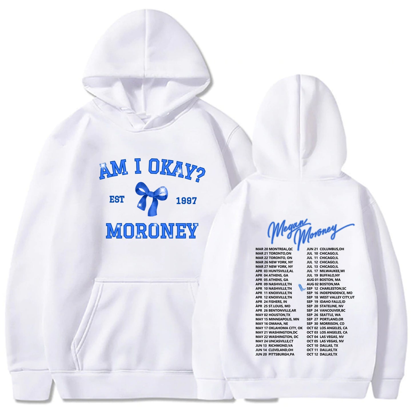 Am I Okay Megan Moroney Singer Tour Hoodie Sweatshirt