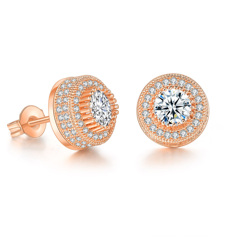 Zircon Micro Earring Gold Plated