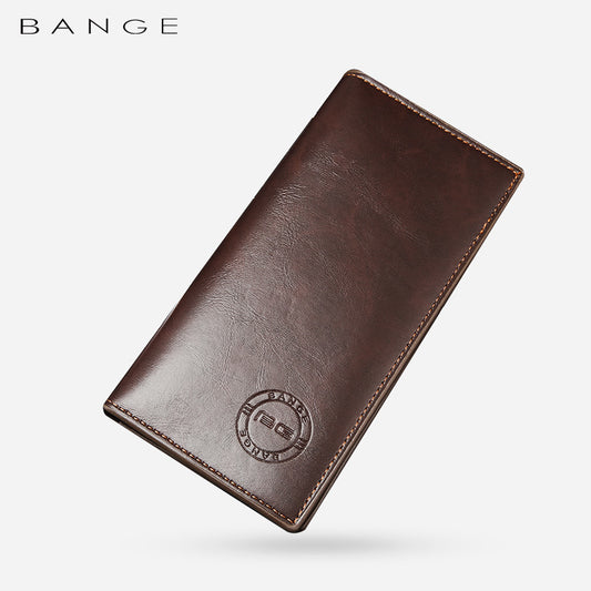 New Men's Wallet Korean Version Of The PU Wallet Clutch Bag Simple Fashion Ticket Holder Multi-Card Long Wallet