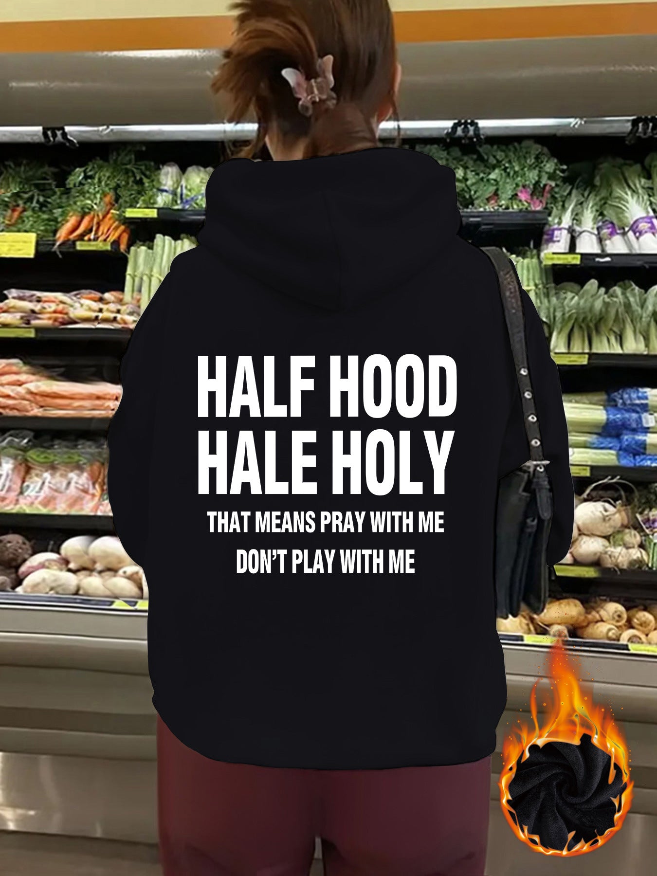 Top hoodie HALF HOOD HALE HOLY