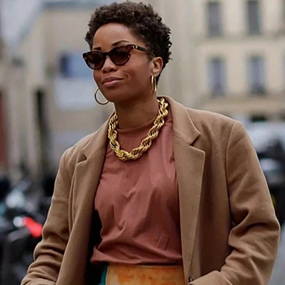 30mm Chunky Rope Chain Necklace — 14K Gold Plated, 30 Inch