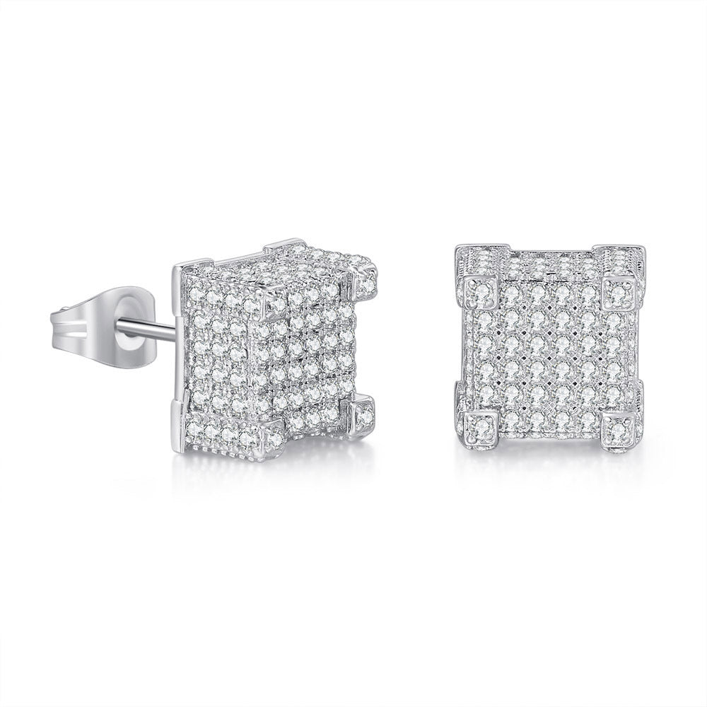 Zircon Micro Earring Gold Plated