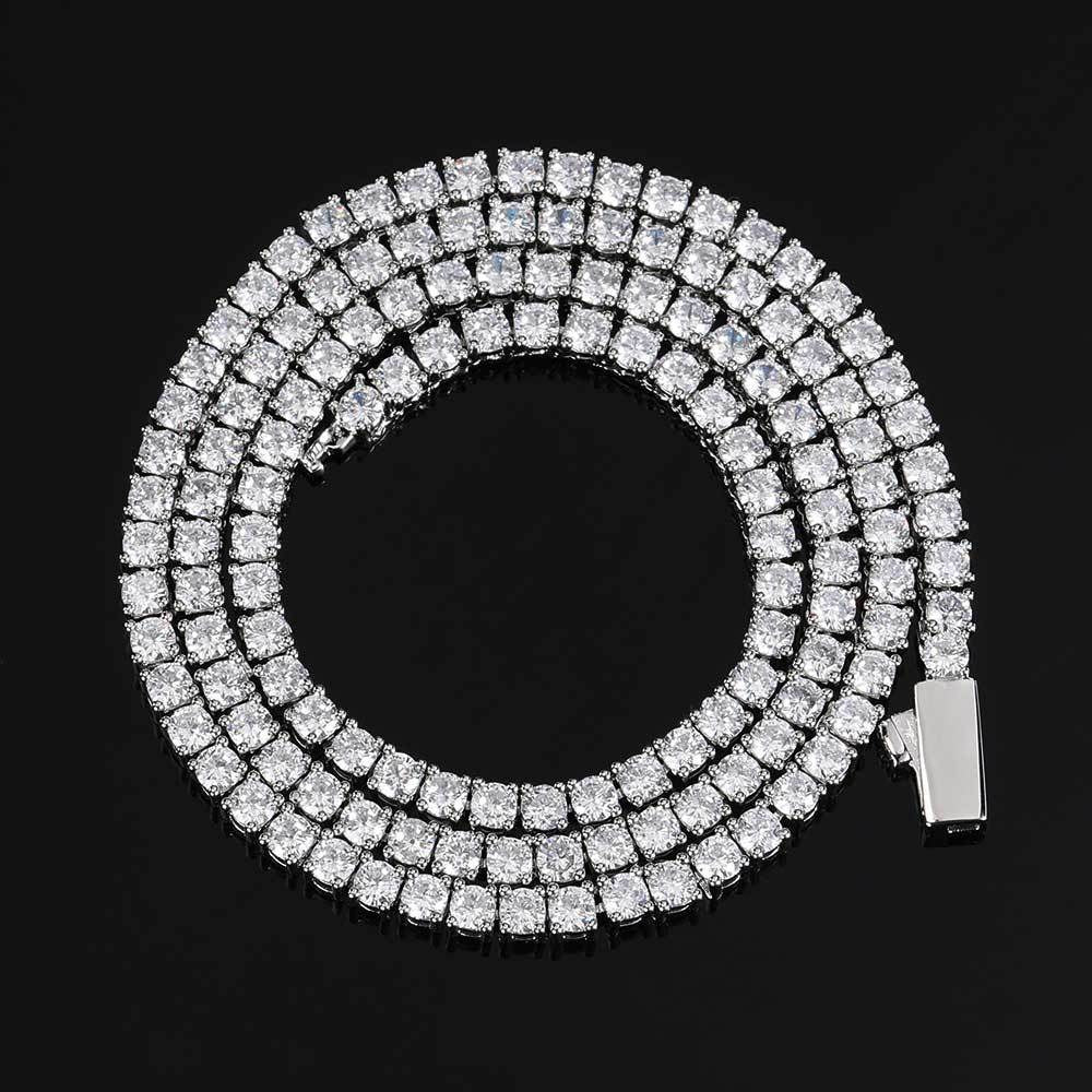 Stone Necklace Full Diamond Men's Necklace