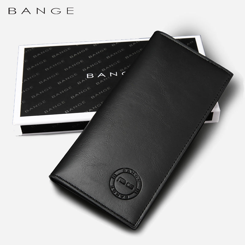 New Men's Wallet Korean Version Of The PU Wallet Clutch Bag Simple Fashion Ticket Holder Multi-Card Long Wallet