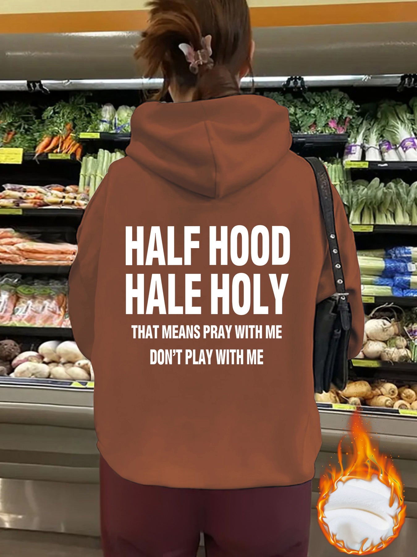 Top hoodie HALF HOOD HALE HOLY