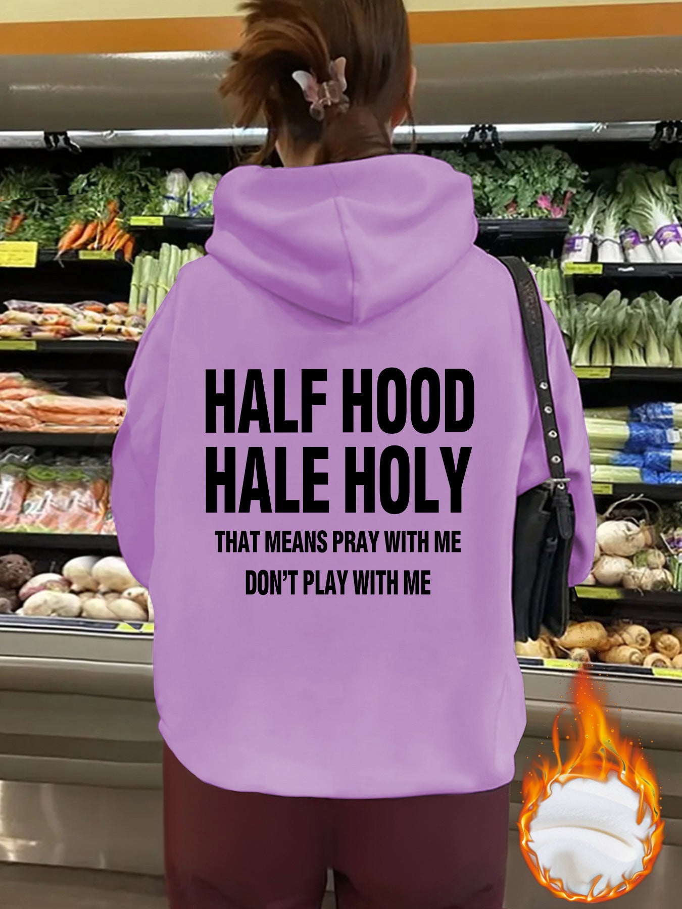 Top hoodie HALF HOOD HALE HOLY