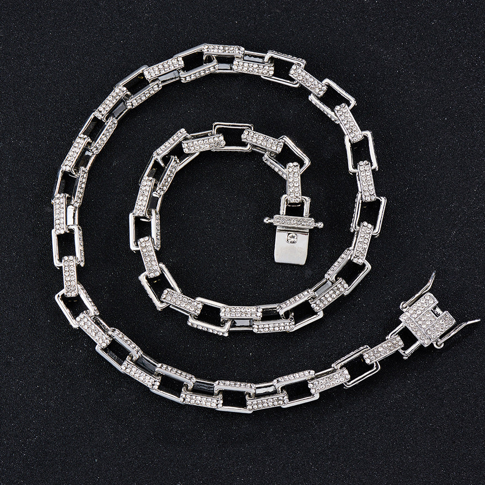 Cuban Chain Box Buckle Necklace