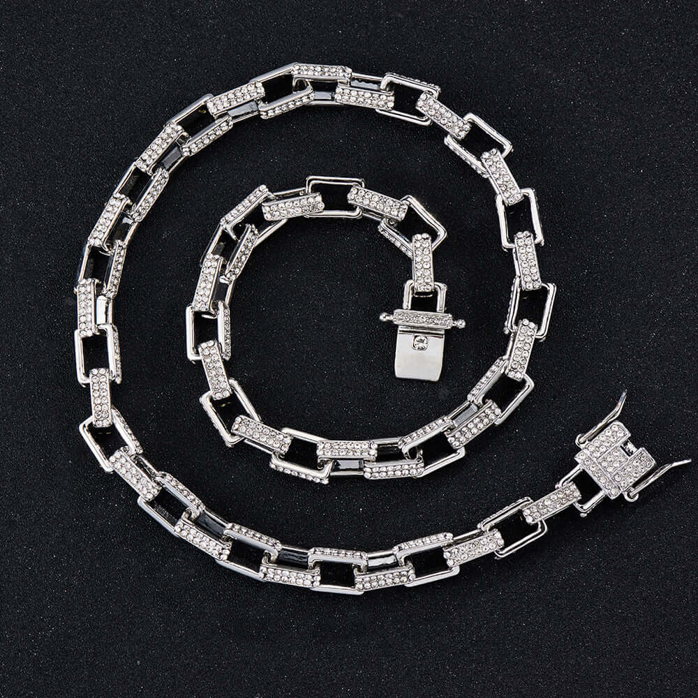 Cuban Chain Box Buckle Necklace