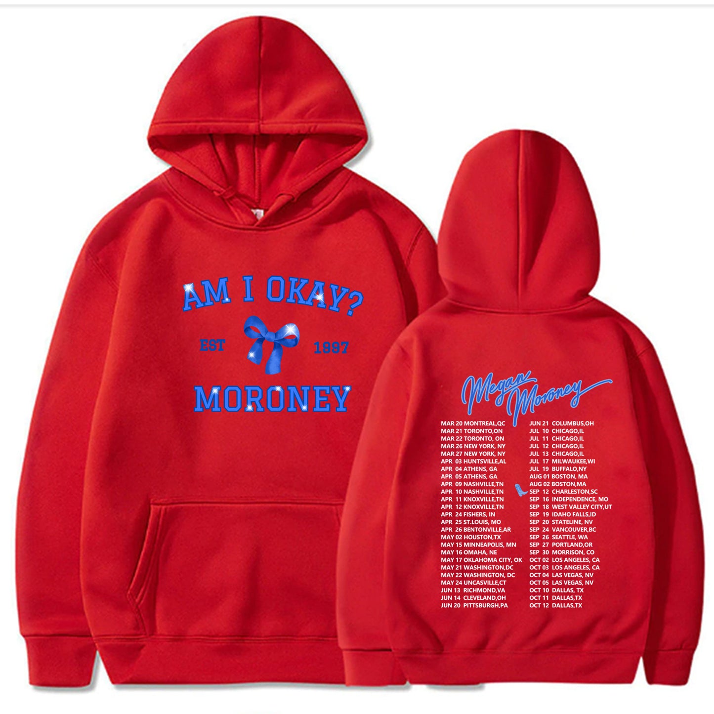 Am I Okay Megan Moroney Singer Tour Hoodie Sweatshirt