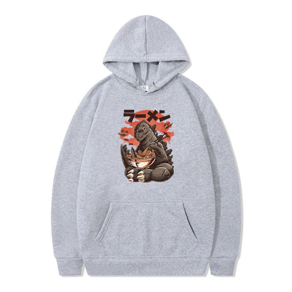 Cartoon printed fashionable men's and women's autumn and winter hoodies with hats
