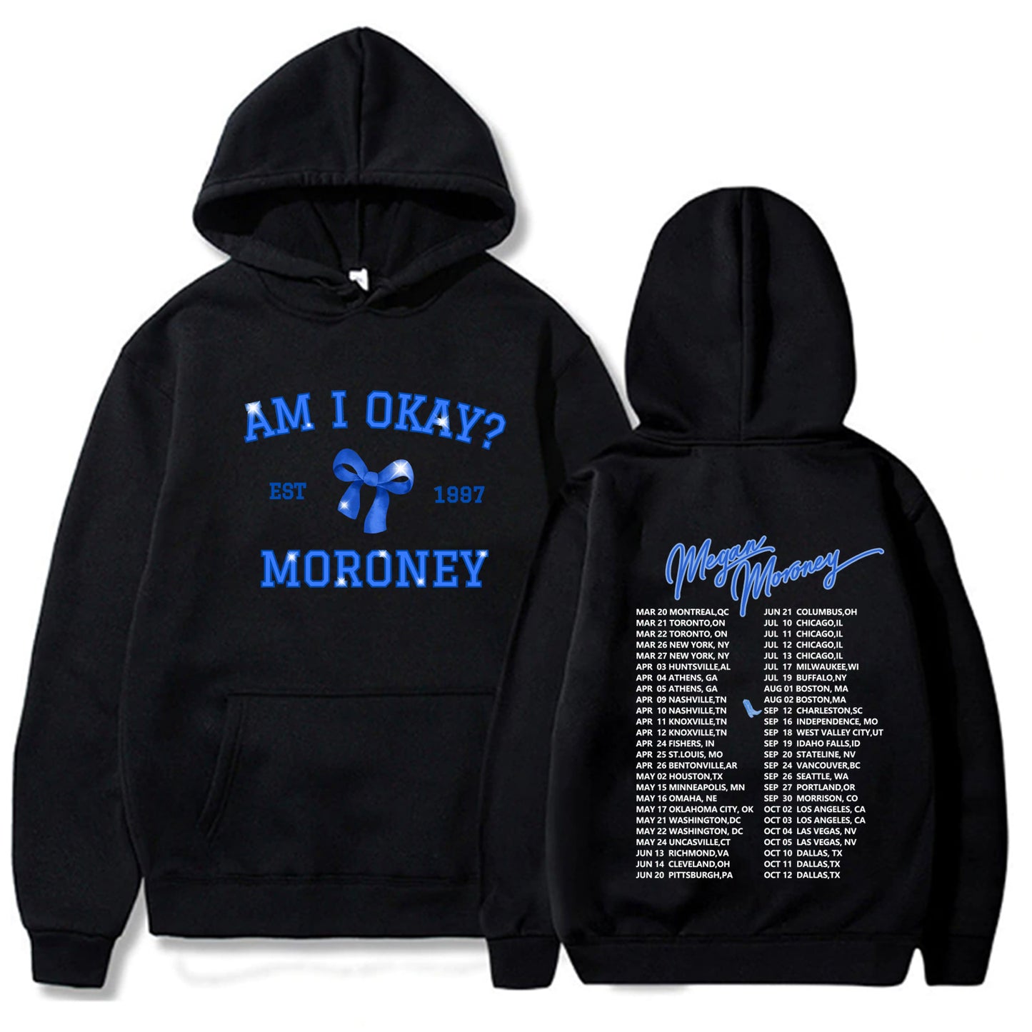 Am I Okay Megan Moroney Singer Tour Hoodie Sweatshirt