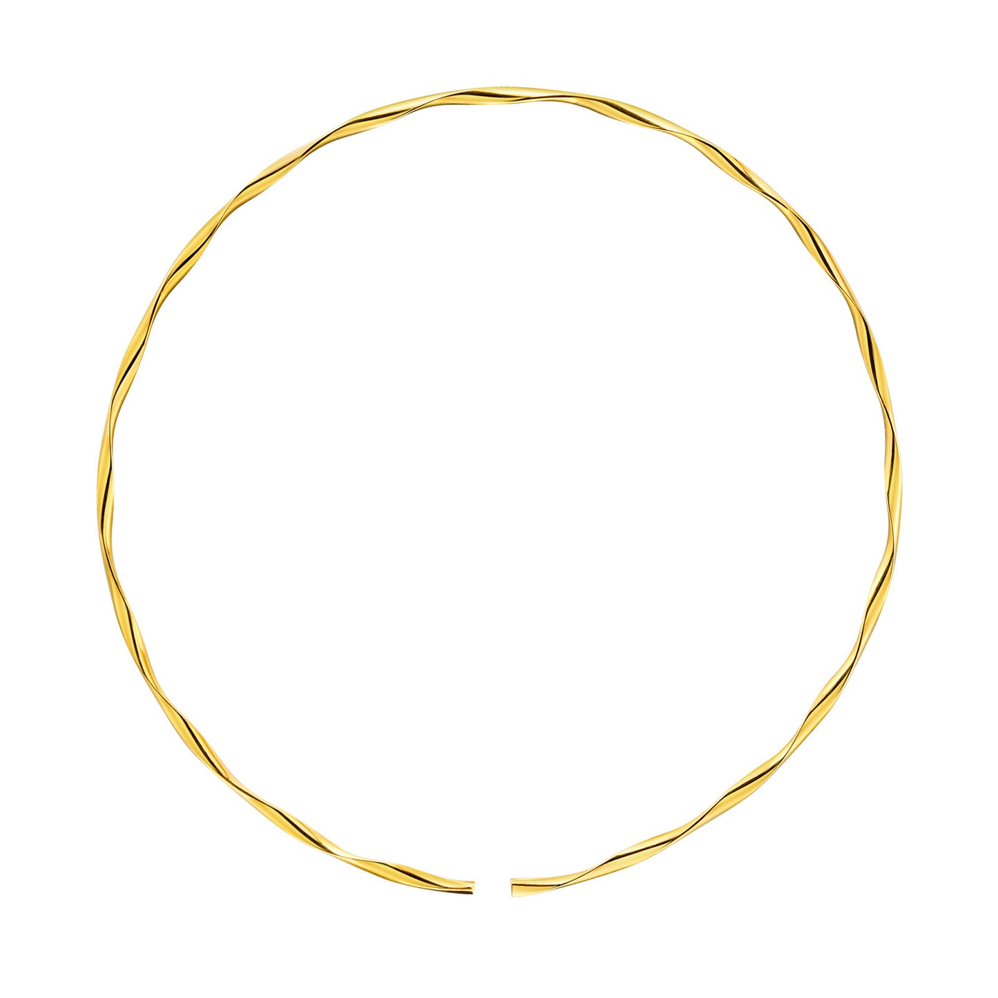 Necklaces Women's Collar Gold Fashion Personality Fried Dough Twists Jewelry