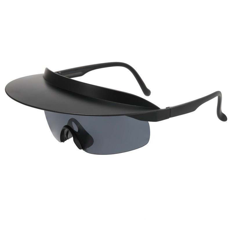 New Large Frame Cycling Glasses for Men and Womens Fashionable and Colorful Hats, Sunglasses, Personalized Brims, Sunglasses