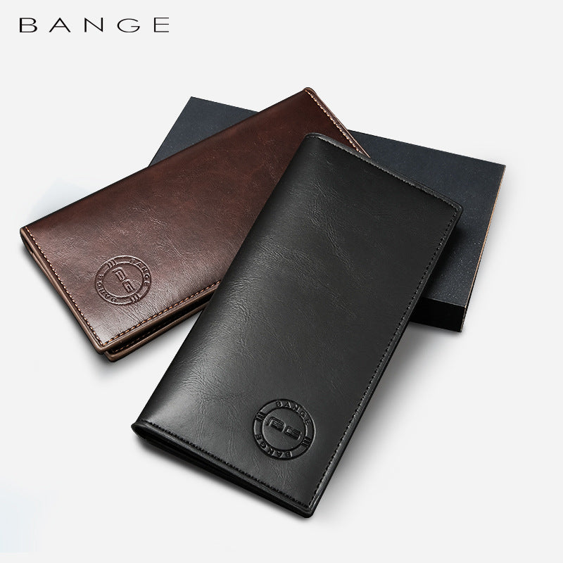 New Men's Wallet Korean Version Of The PU Wallet Clutch Bag Simple Fashion Ticket Holder Multi-Card Long Wallet