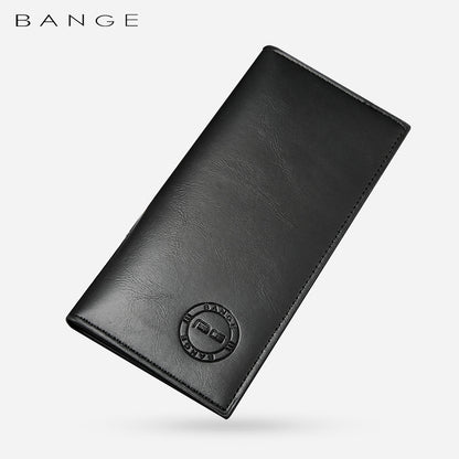 Bange New Men's Wallet Korean Version PU Wallet Clutch Bag Simple Fashion Ticket Clip Multi-Card Long Wallet