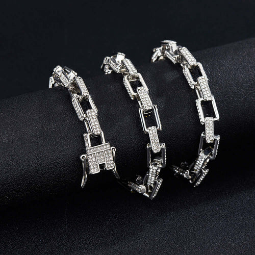 Cuban Chain Box Buckle Necklace