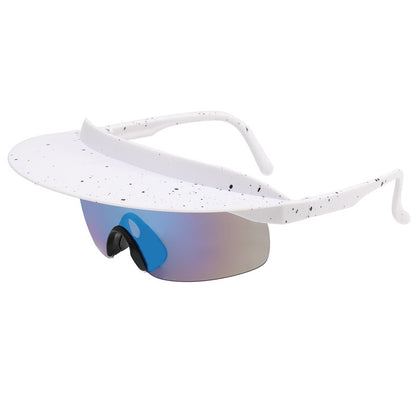 New Large Frame Cycling Glasses for Men and Womens Fashionable and Colorful Hats, Sunglasses, Personalized Brims, Sunglasses
