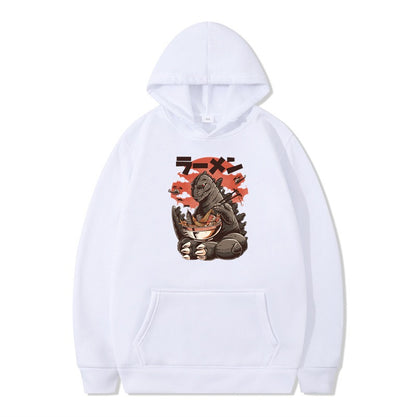 Cartoon printed fashionable men's and women's autumn and winter hoodies with hats