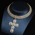Diamond Cross Pendant Necklace