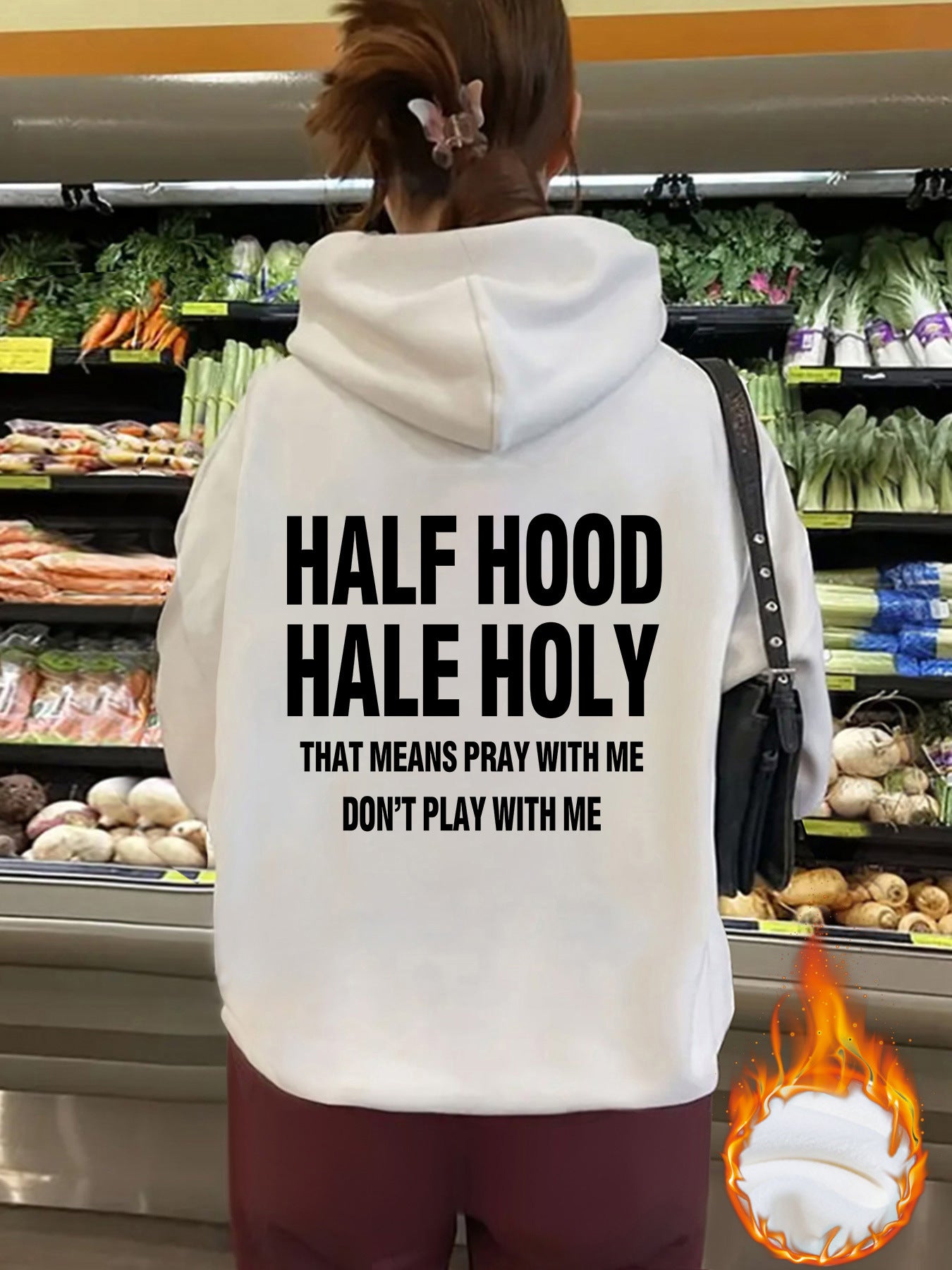 Top hoodie HALF HOOD HALE HOLY