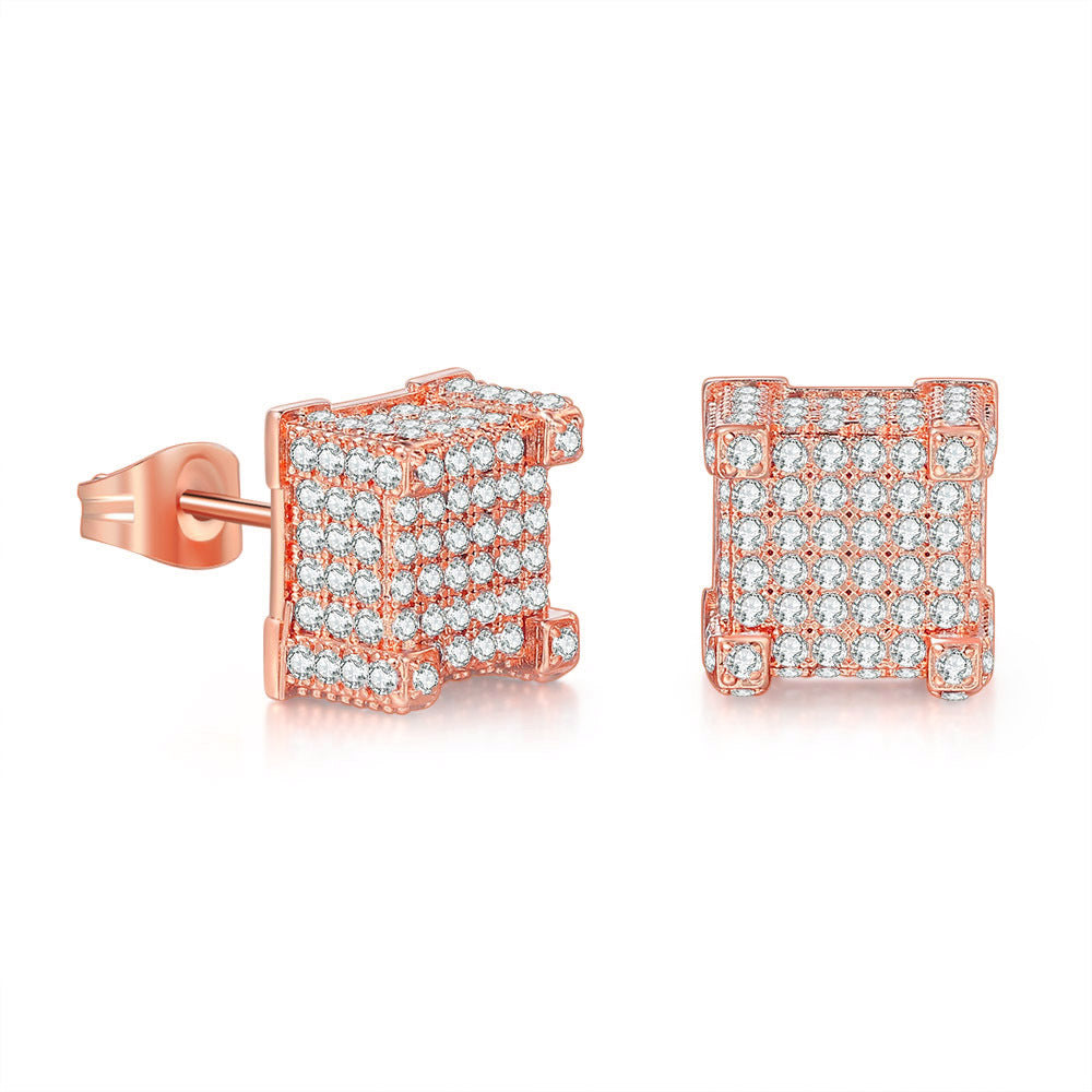 Zircon Micro Earring Gold Plated