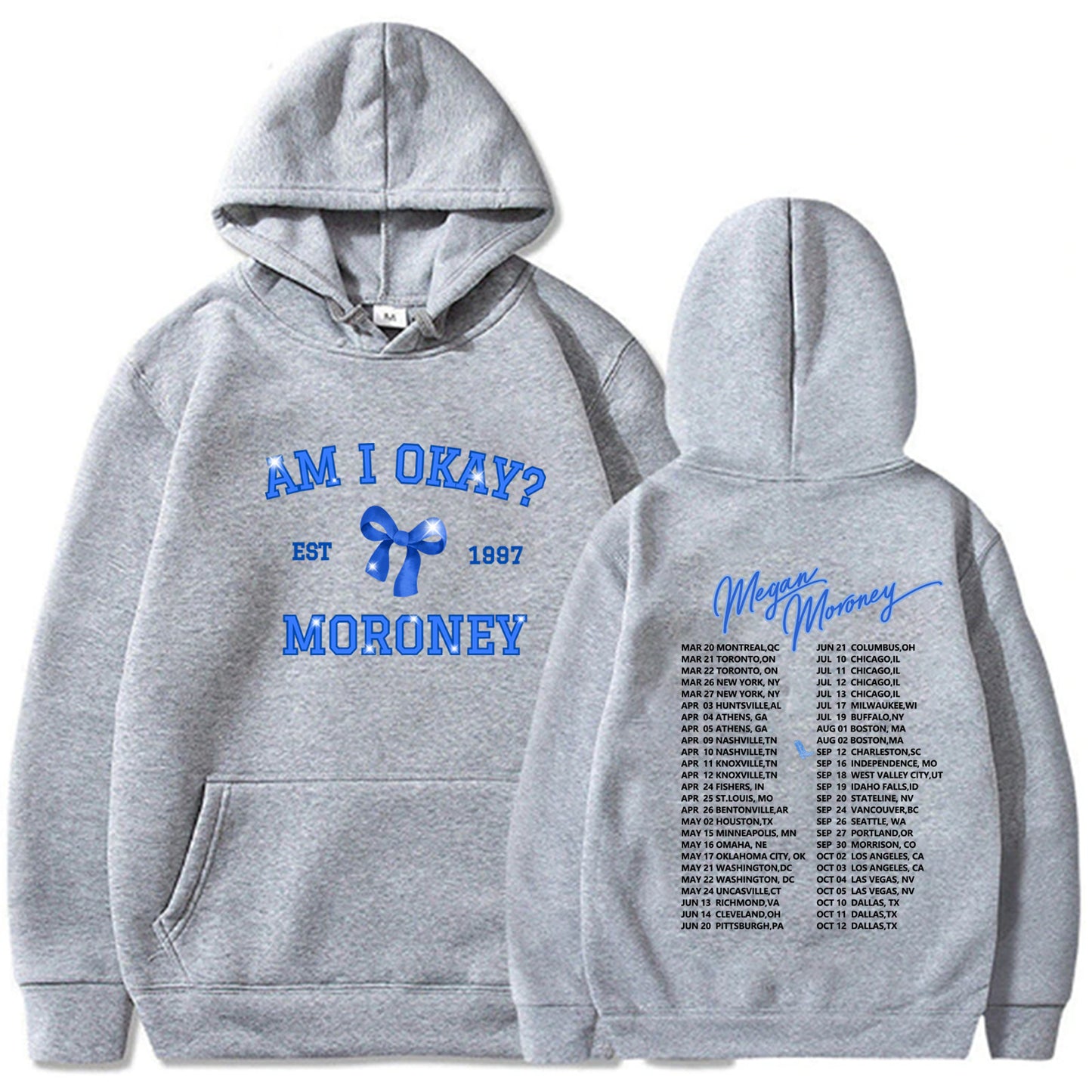 Am I Okay Megan Moroney Singer Tour Hoodie Sweatshirt