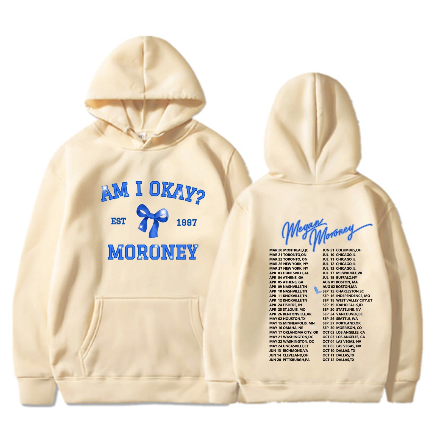 Am I Okay Megan Moroney Singer Tour Hoodie Sweatshirt