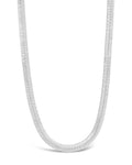 Sterling Silver Herringbone Chain Necklace — Multiple Lengths