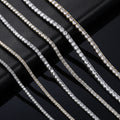 Inlaid Zircon Single Strand Hip Hop Necklaces