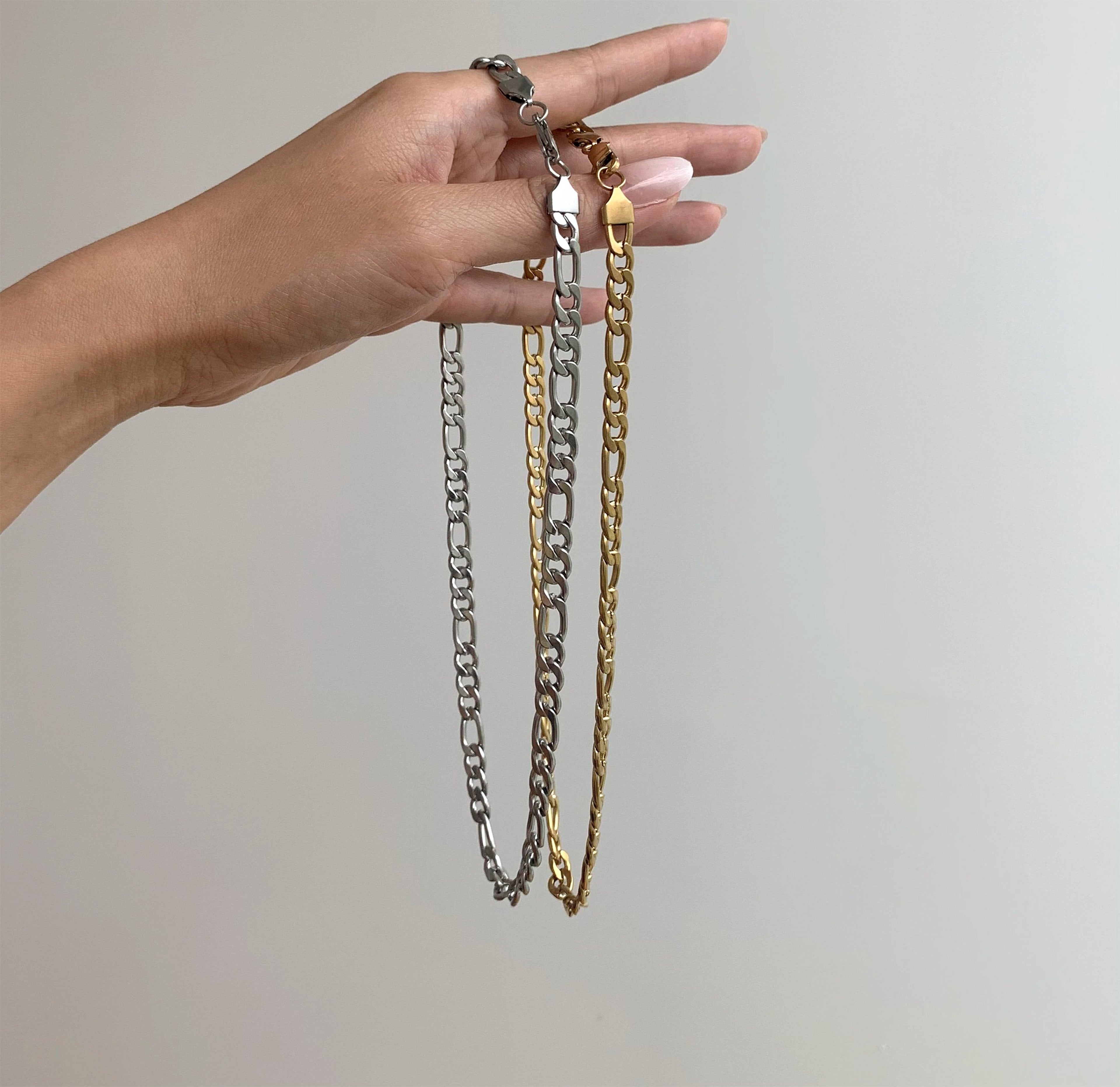 Brooklyn 18K Gold Figaro Chain Necklace — Waterproof & Tarnish-Free