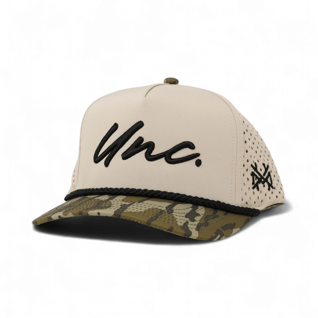 UNC Snapback Hat – Embroidered, Adjustable, Retro Flat Bill Trucker or 7-Panel Style