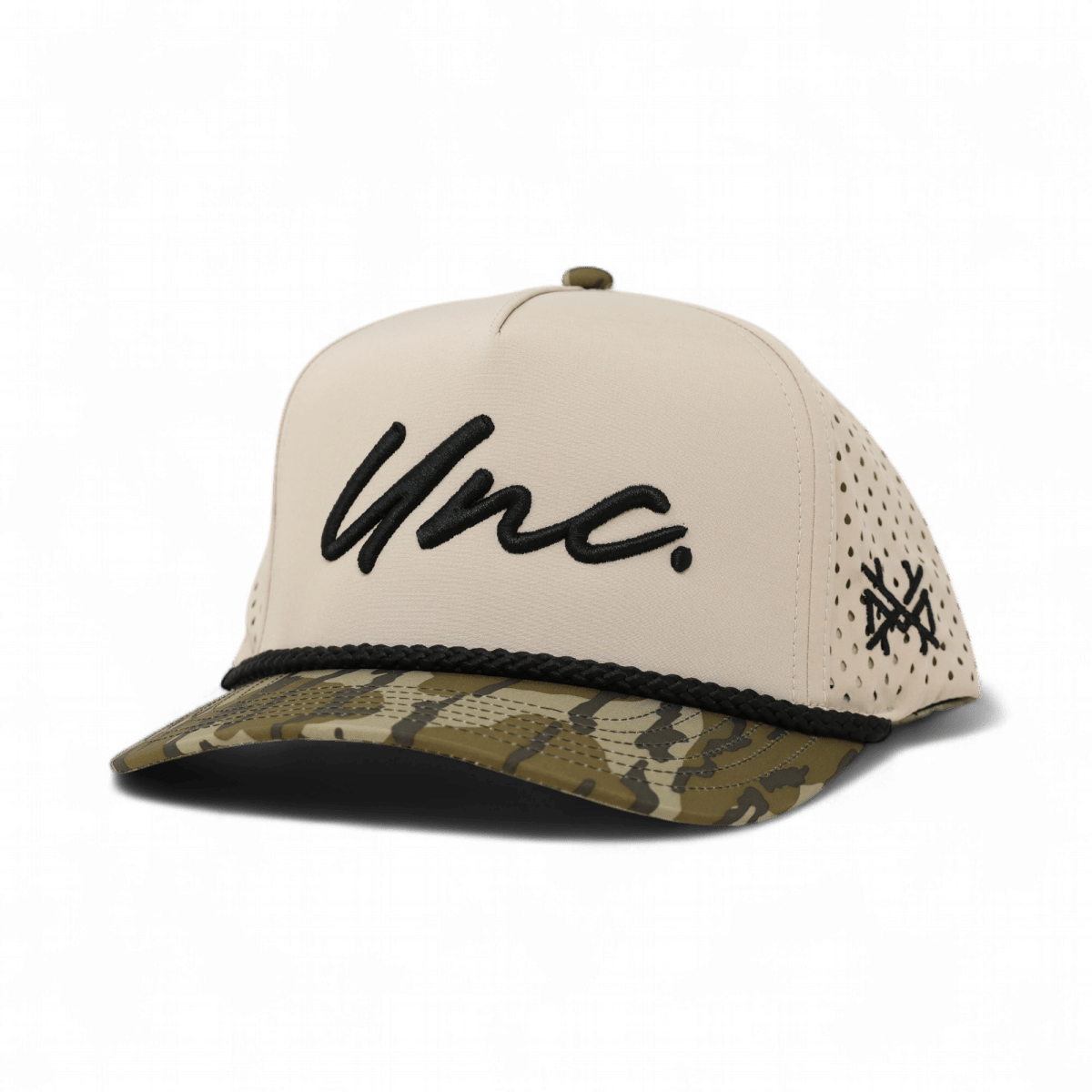 UNC Snapback Hat – Embroidered, Adjustable, Retro Flat Bill Trucker or 7-Panel Style